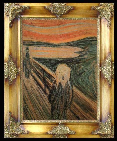 framed  Edvard Munch Whoop, Ta039